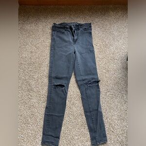 Women's Black Distressed Jeans